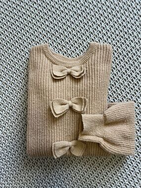 janie and jack golden bow sweater